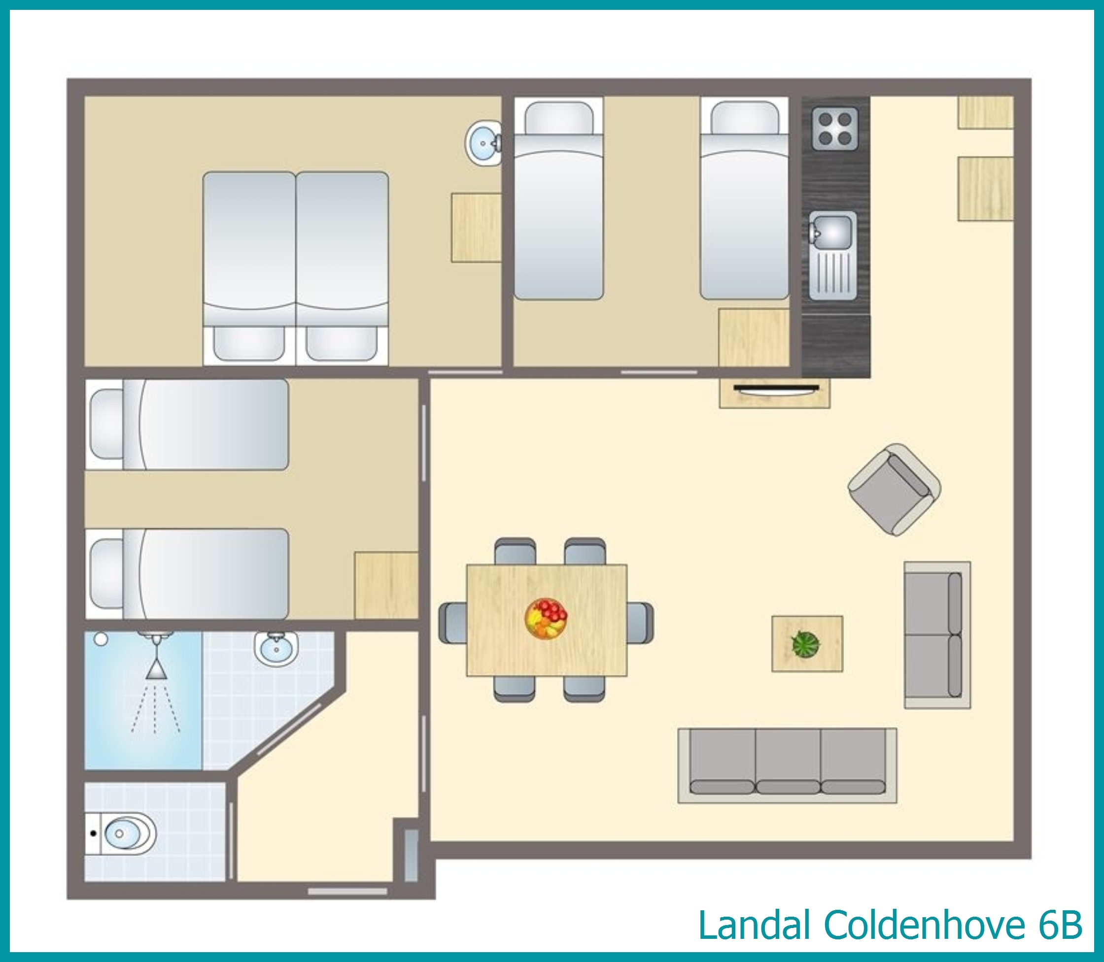 6-person bungalow 6B at Coldenhove