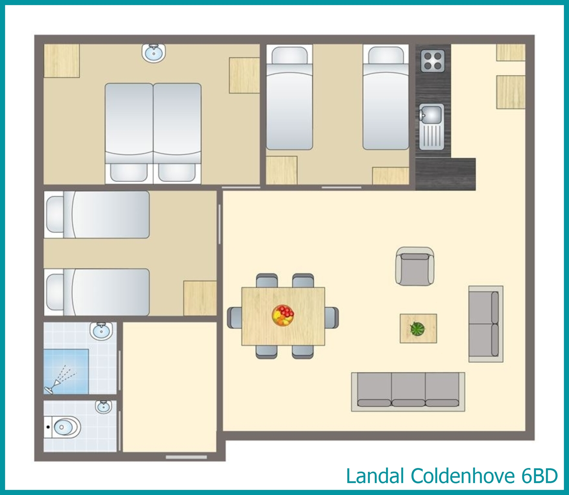 6-person dog bungalow 6BD at Coldenhove
