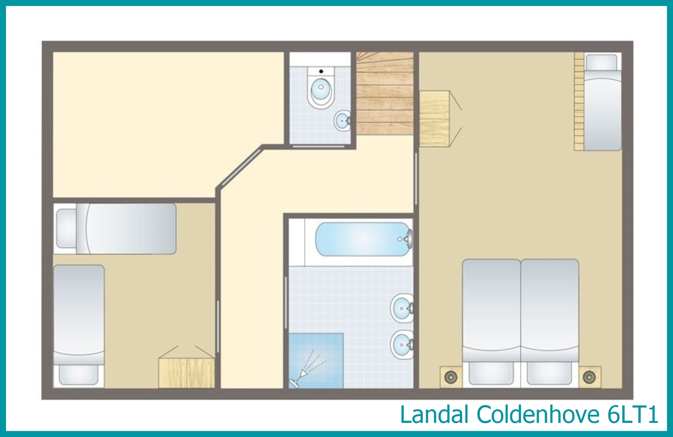 6-person bungalow 6LT1 at Coldenhove