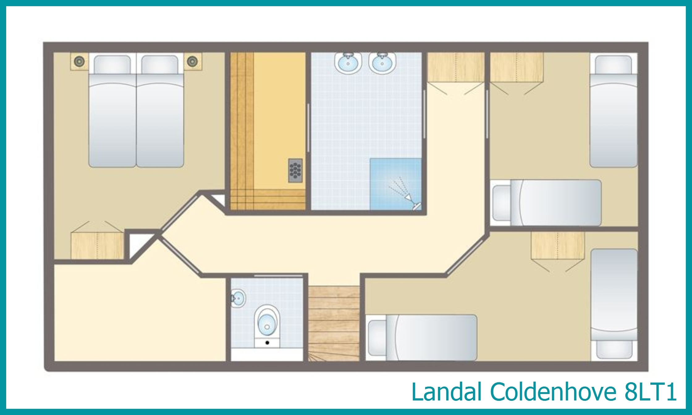 8-person bungalow 8LT1 at Coldenhove