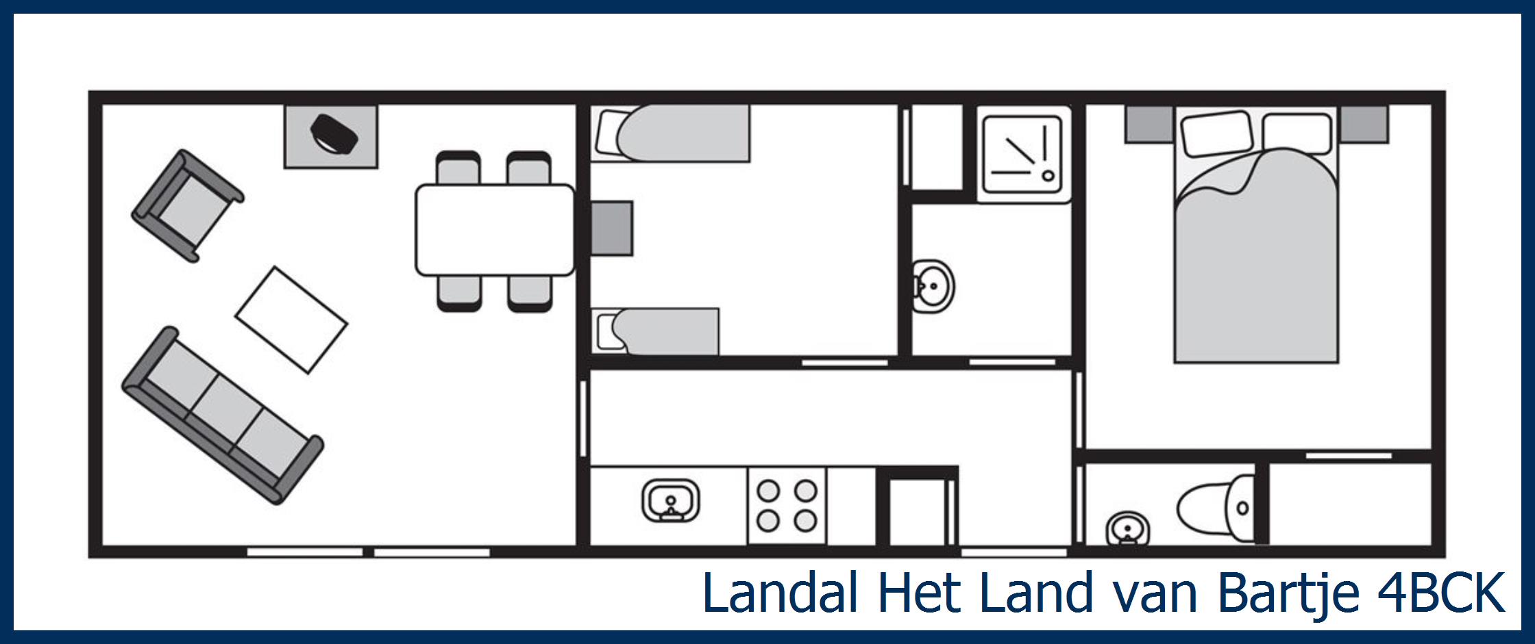 Childrens mobile home 4BCK at Het Land van Bartje