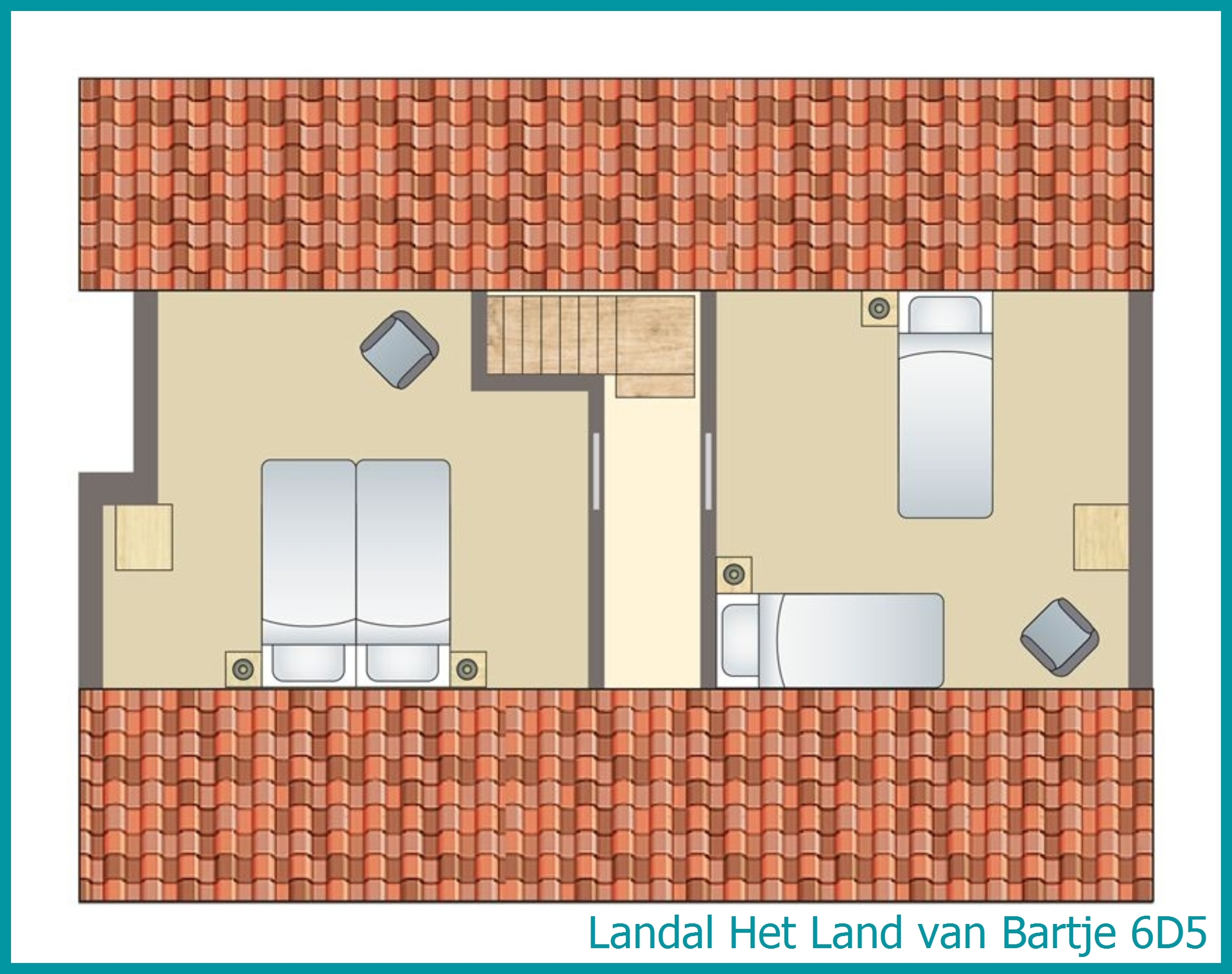 6-person bungalow 6D5 at Het Land van Bartje