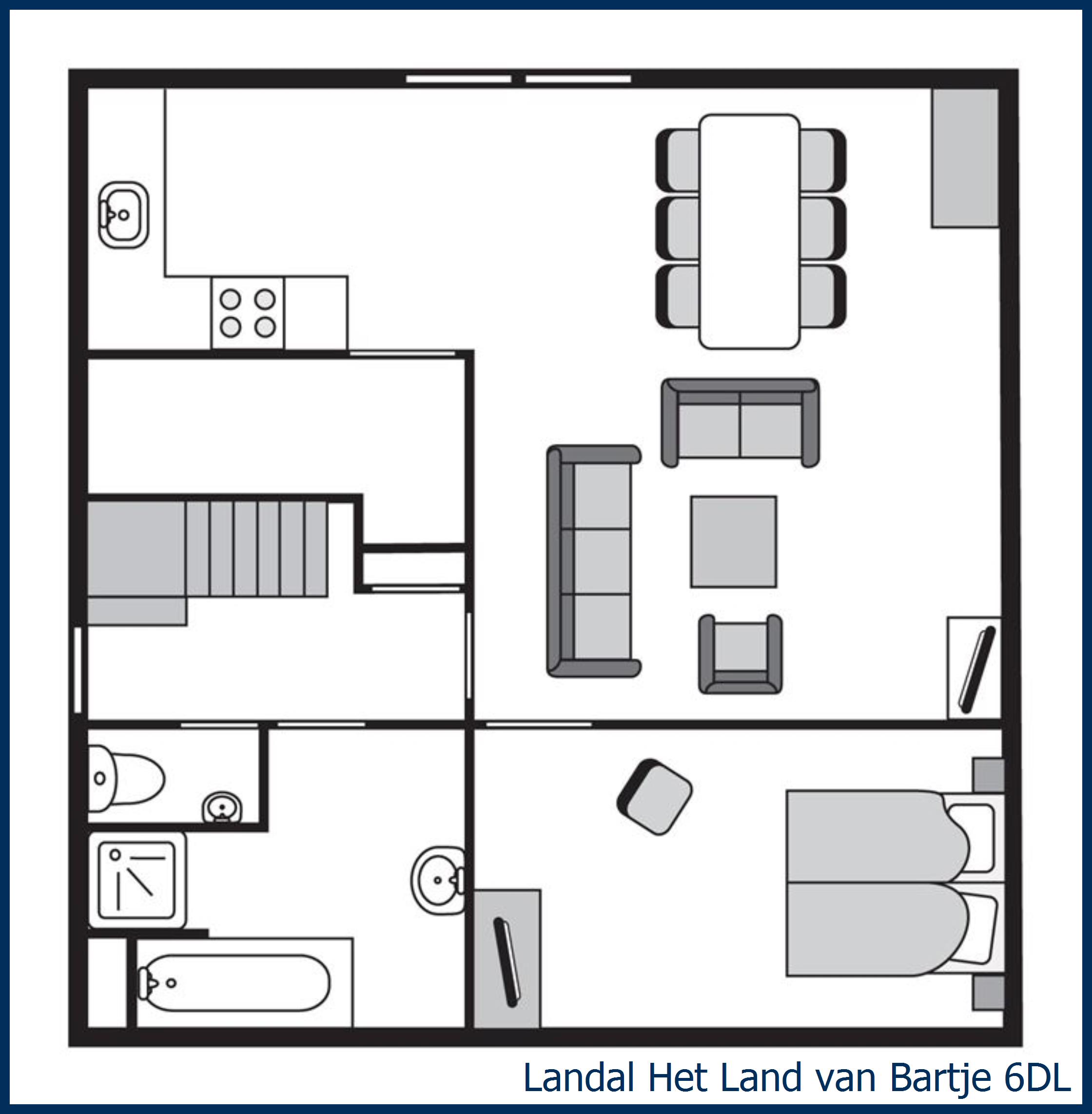 Farmhouse residence 6DL at Het Land van Bartje