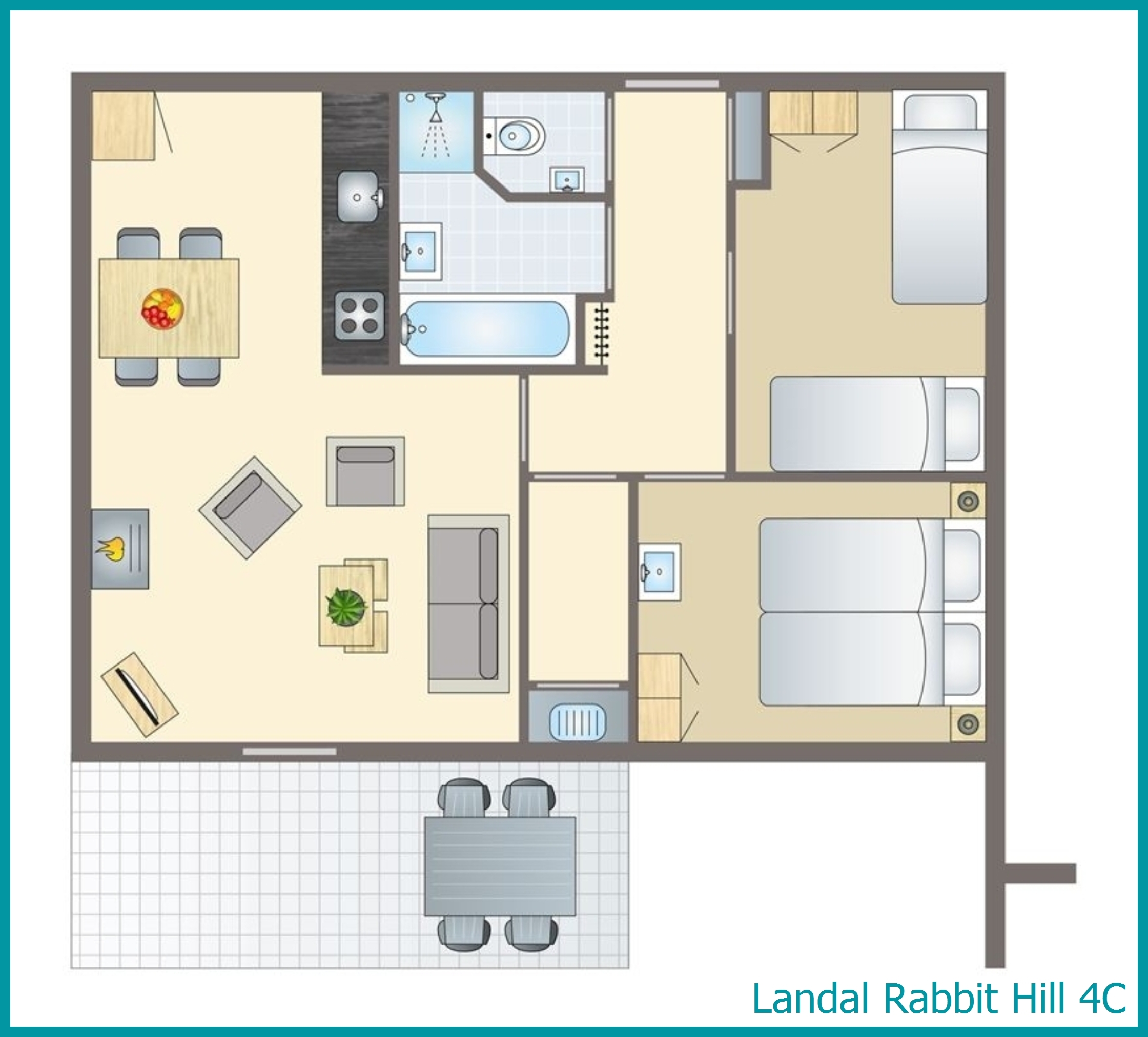 4-person bungalow 4C at Rabbit Hill