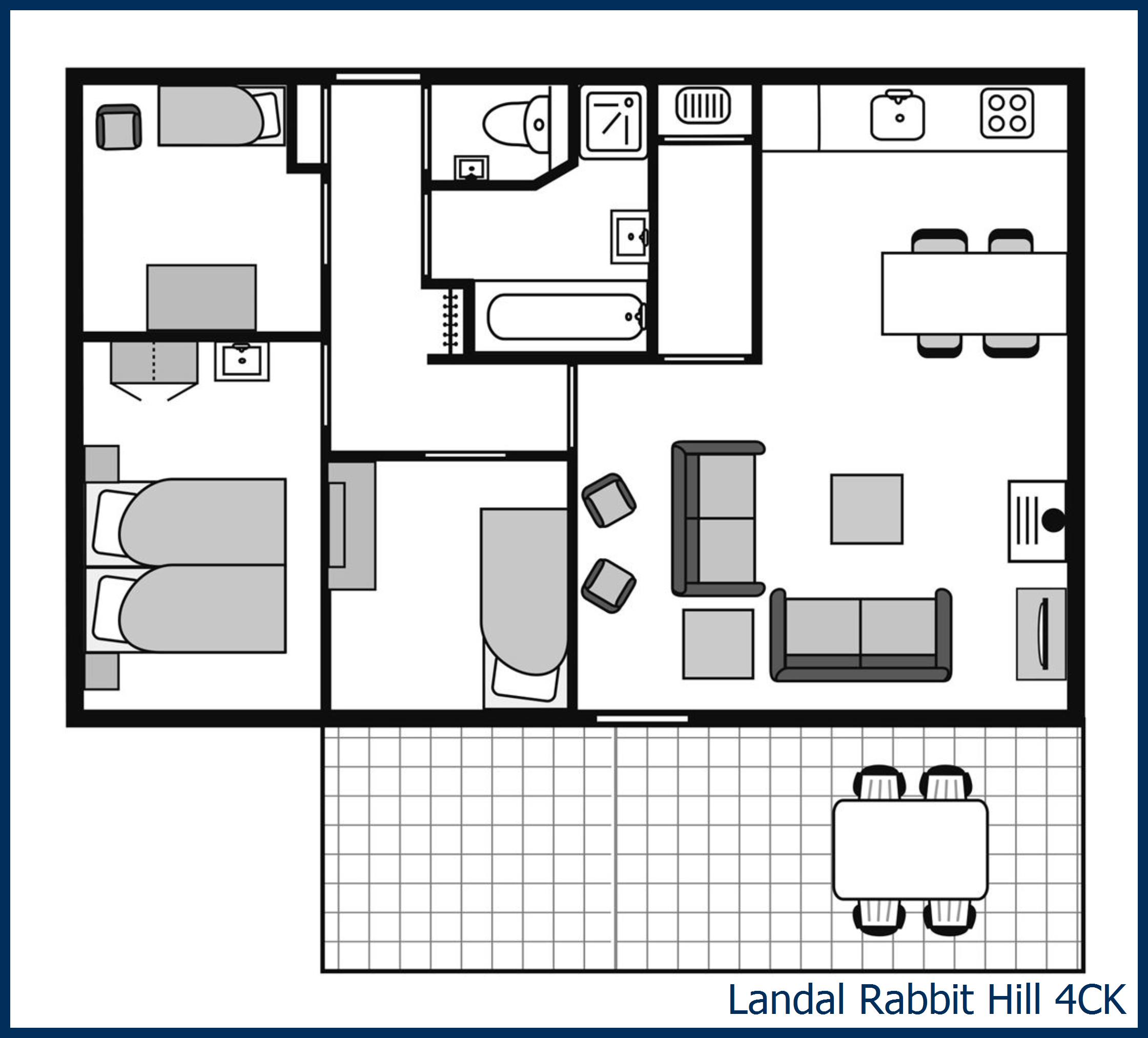 Childrens bungalow 4ck at Rabbit Hill