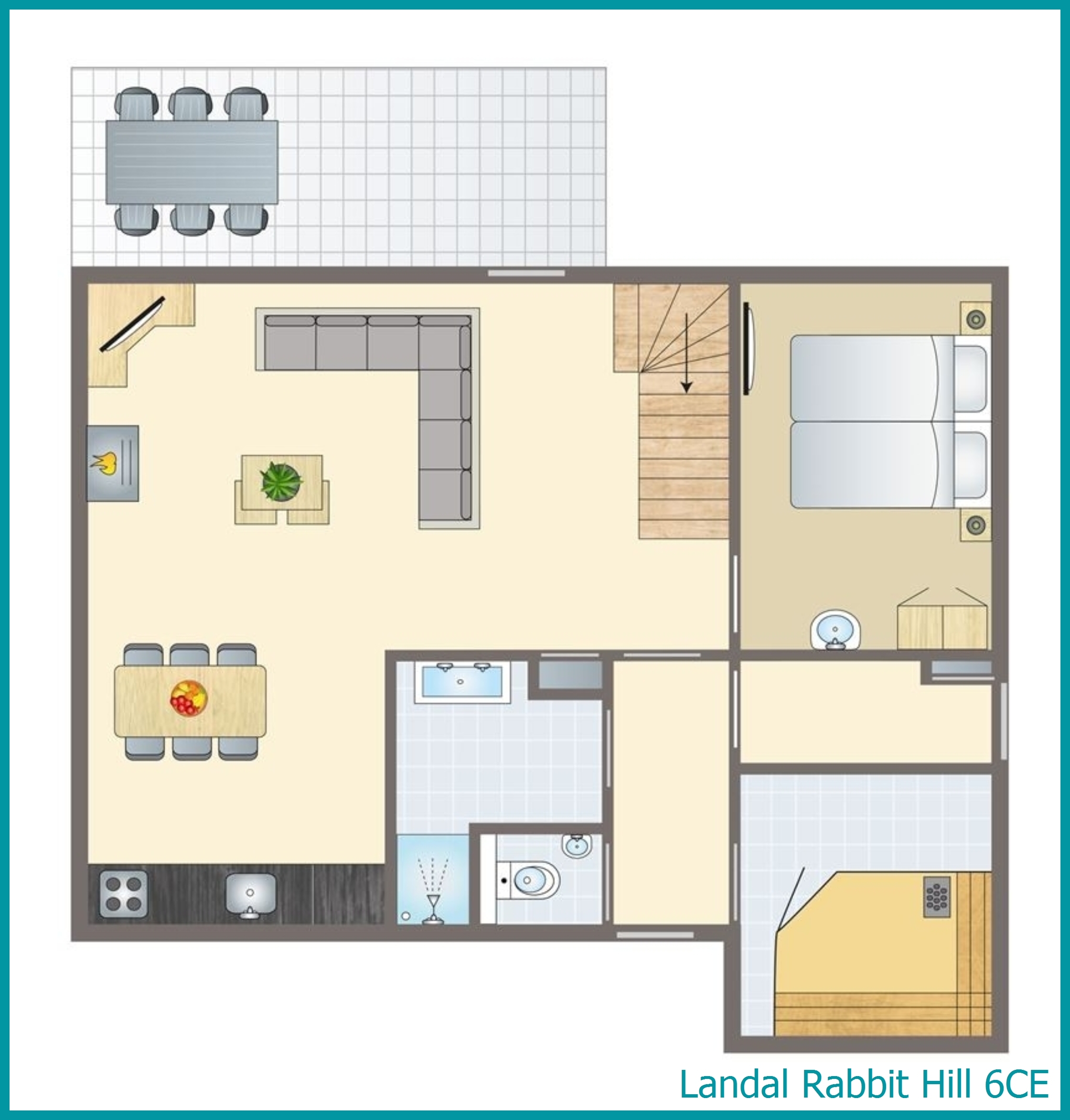 6-person bungalow 6CE at Rabbit Hill