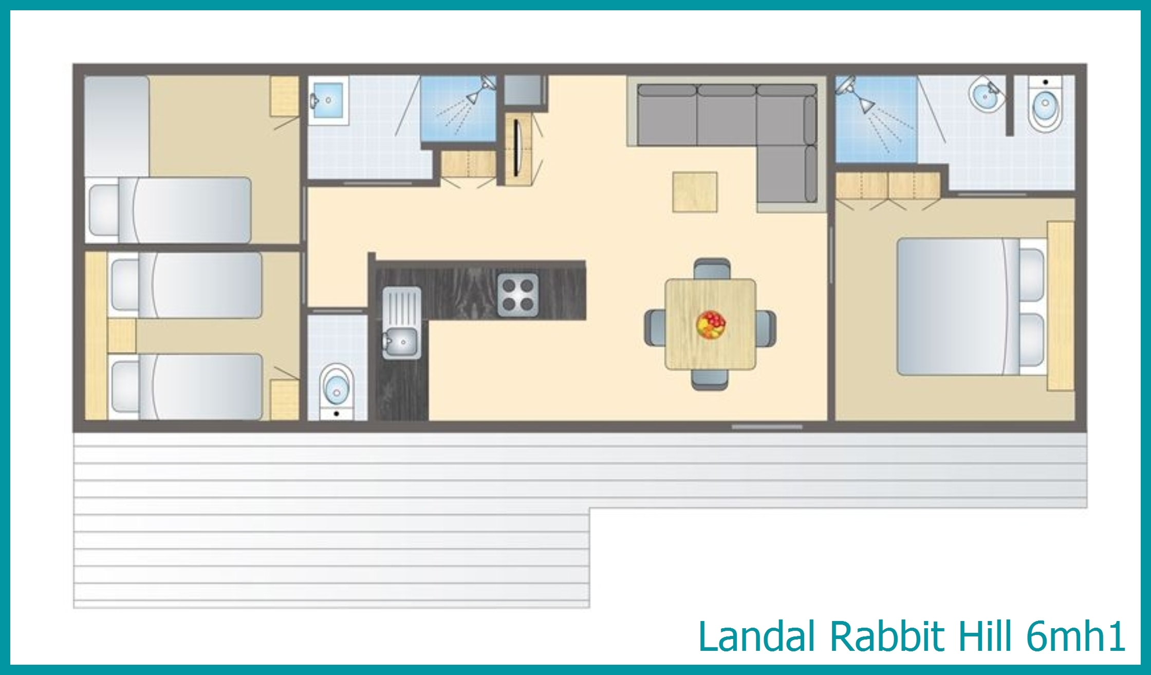 6-person mobile home 6mh1 at Rabbit Hill