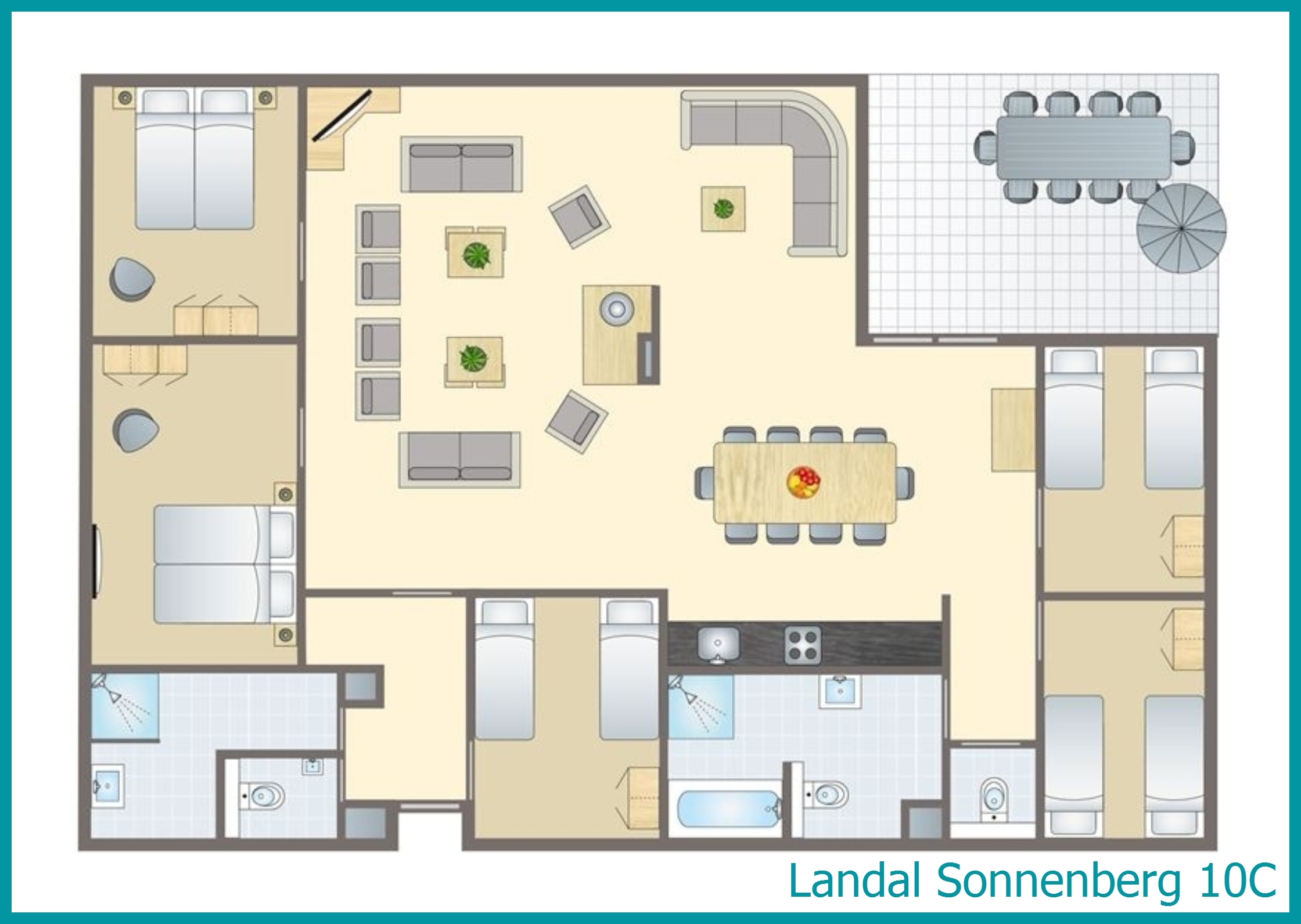 10-person bungalow 10C at Sonnenberg