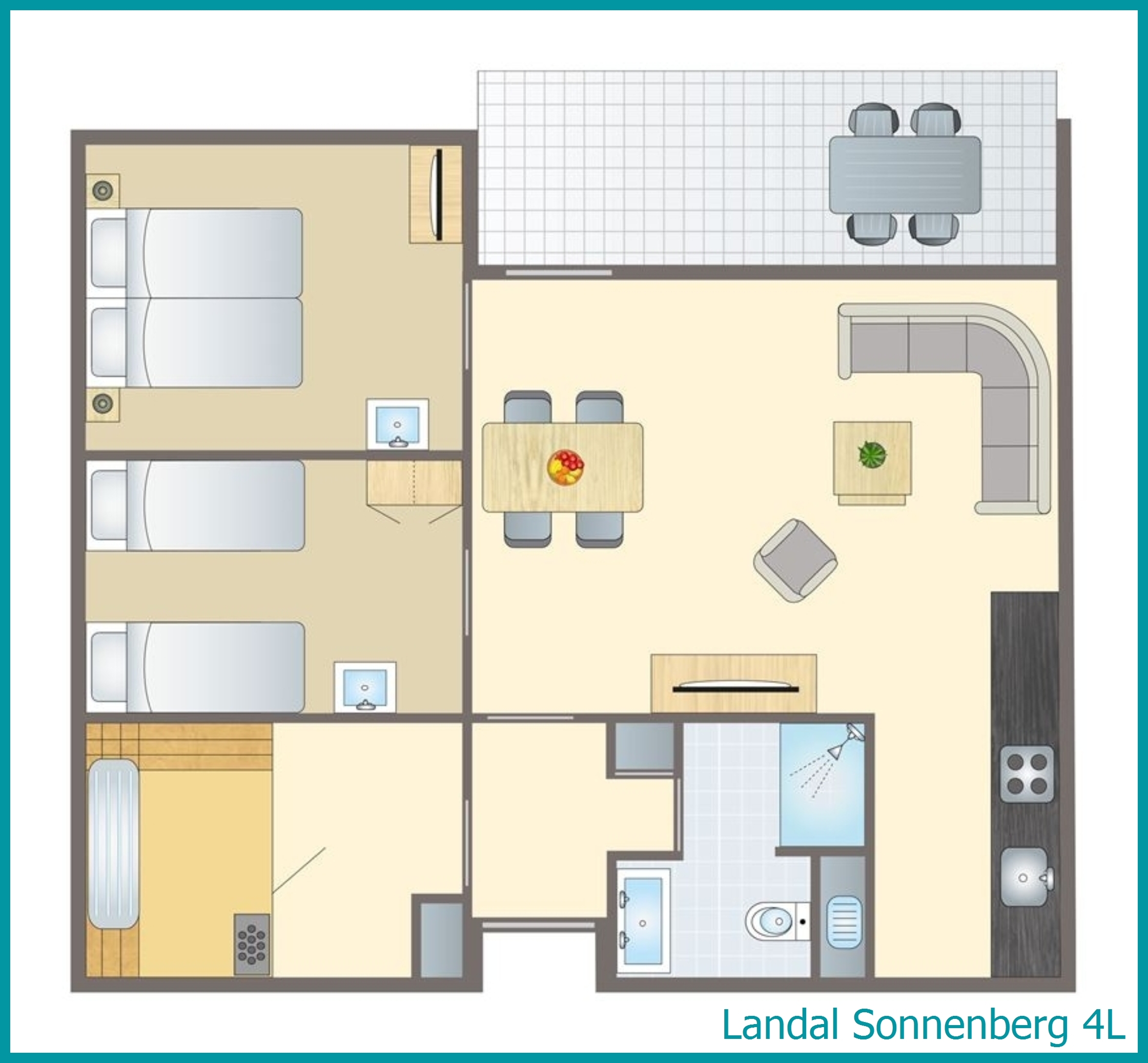 4-person bungalow 4L at Sonnenberg