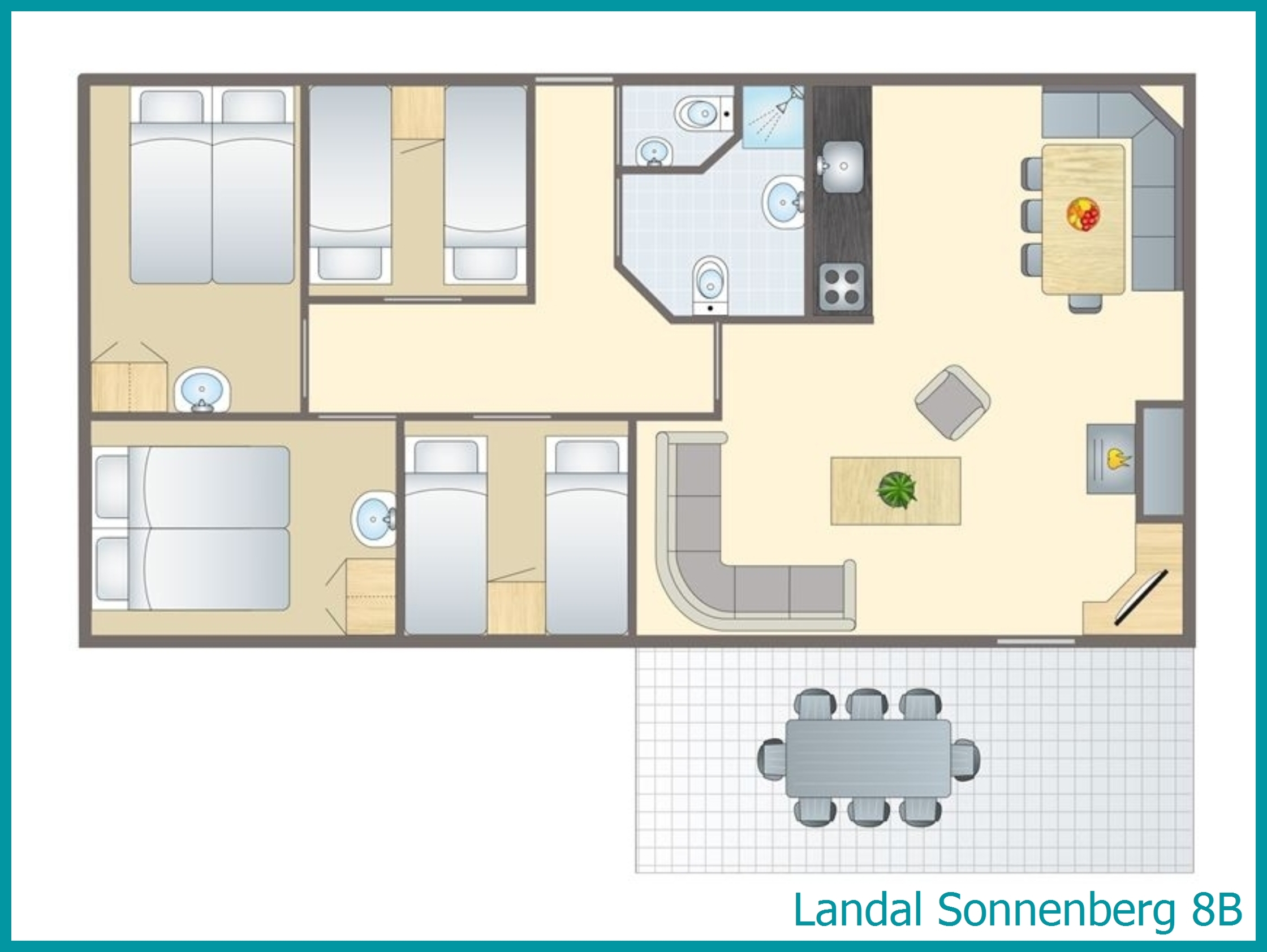 8-person bungalow 8B at Sonnenberg
