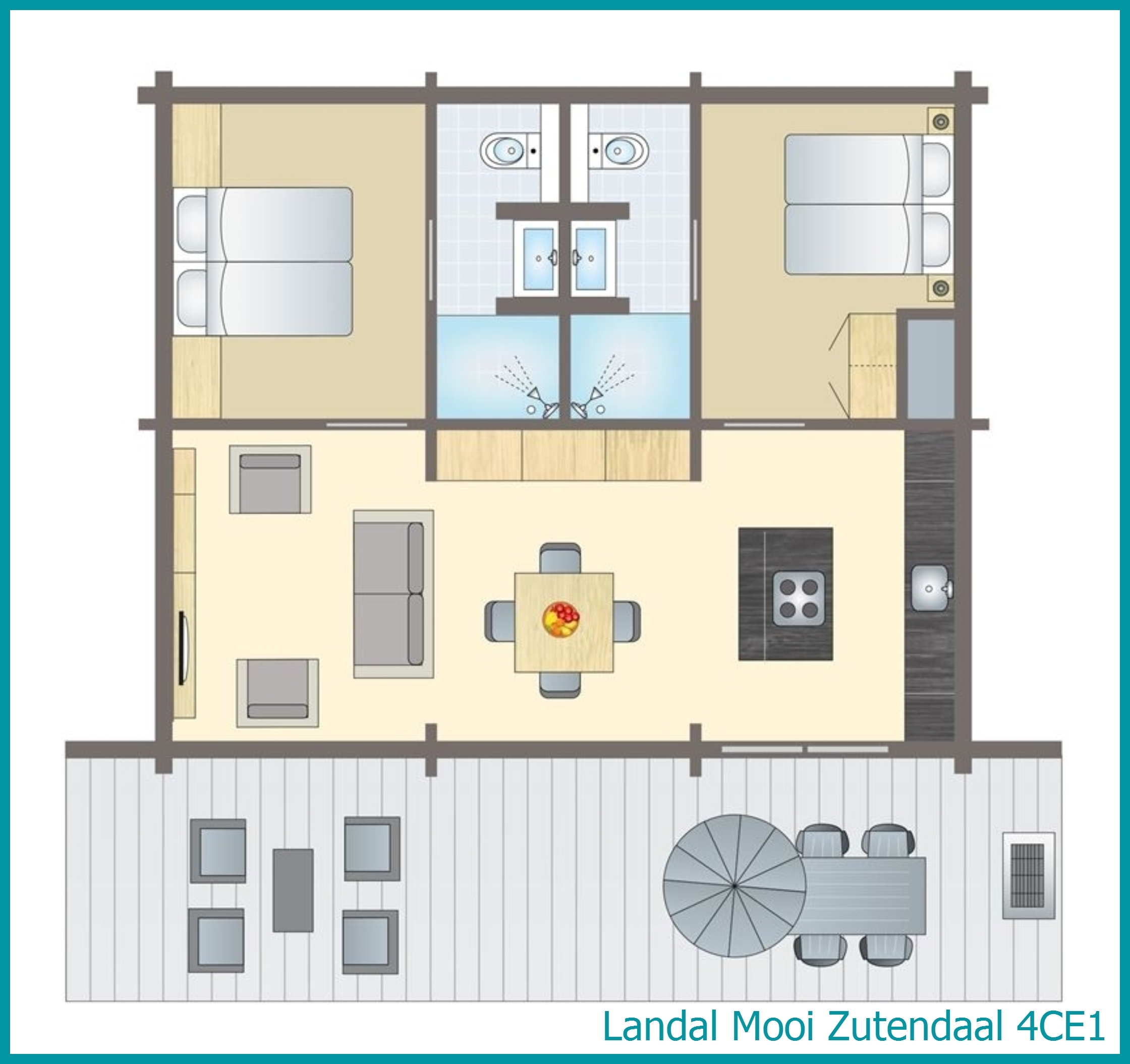 4-person villa 4CE1 at Mooi Zutendaal