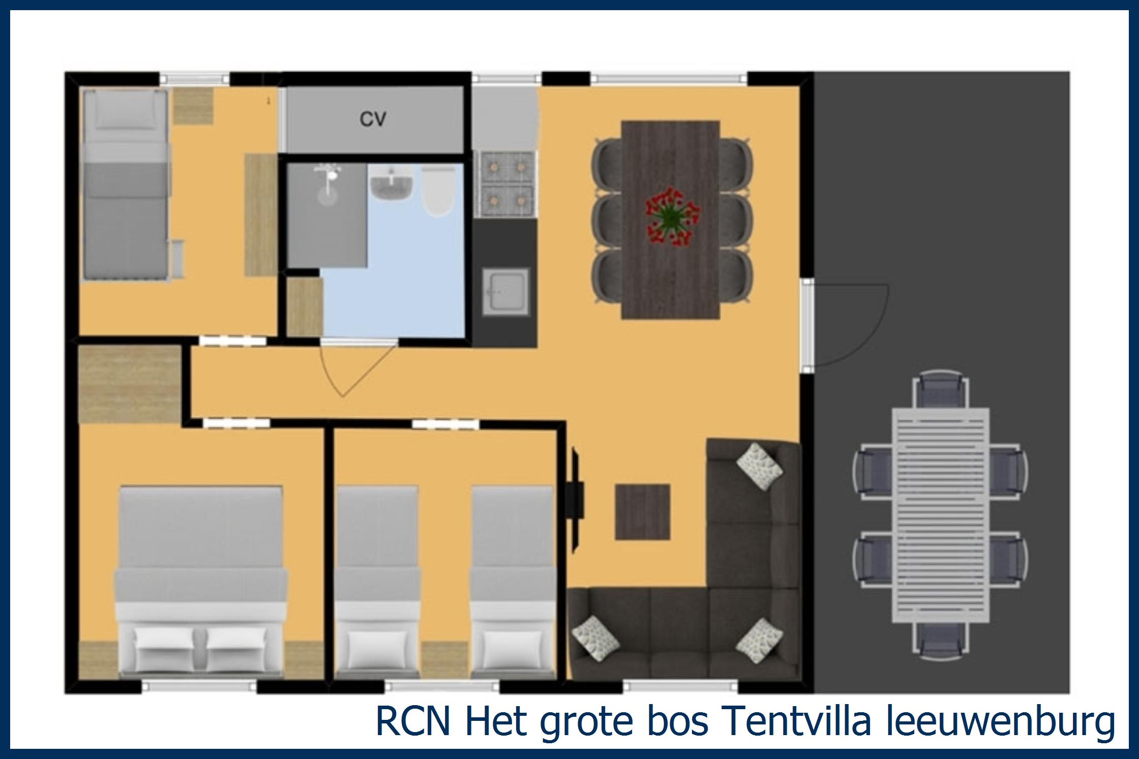 Cottage Tentvilla leeuwenburg at Het Grote Bos