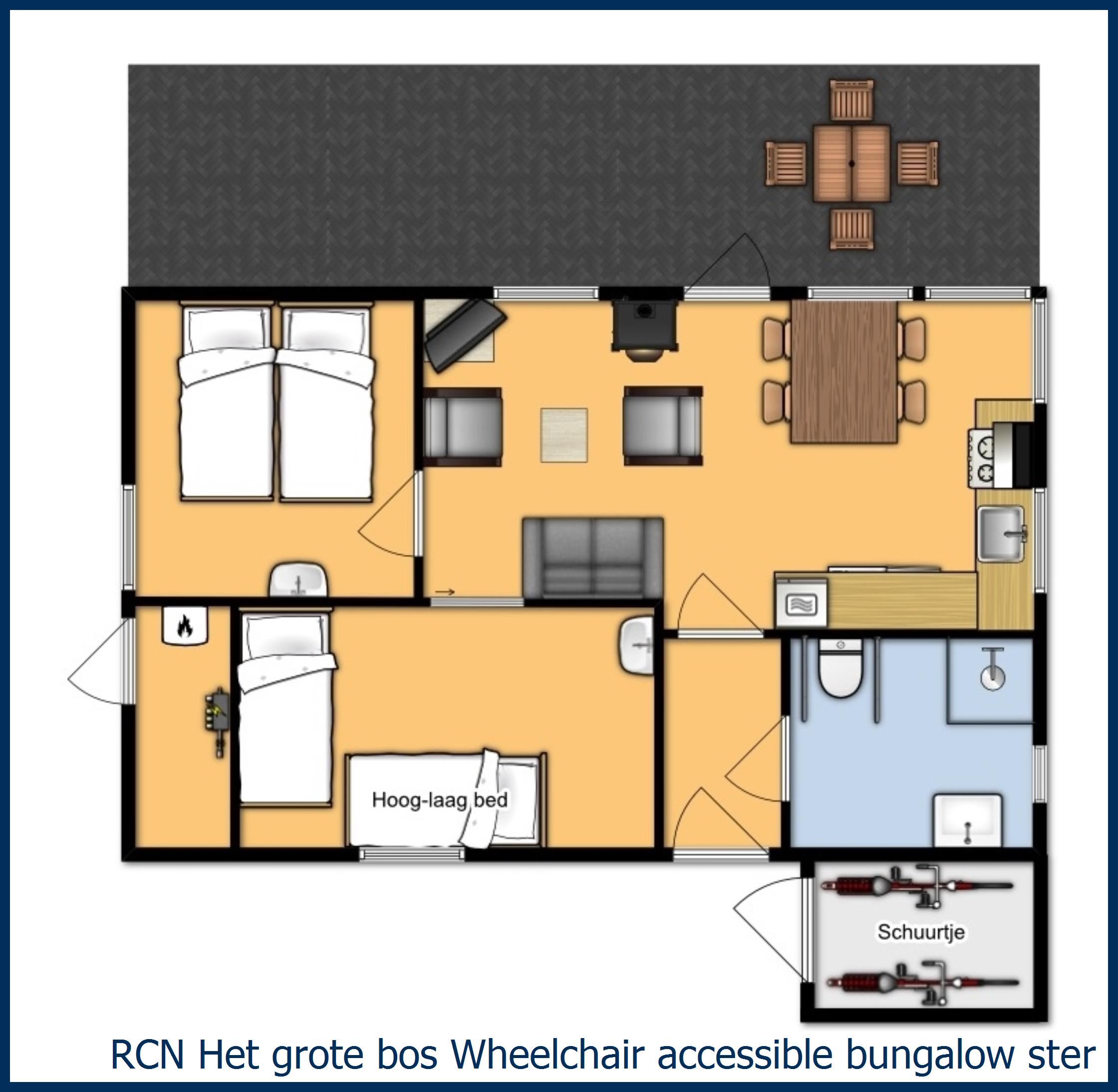 Cottage Wheelchair accessible  Sterkenburg at Het Grote Bos