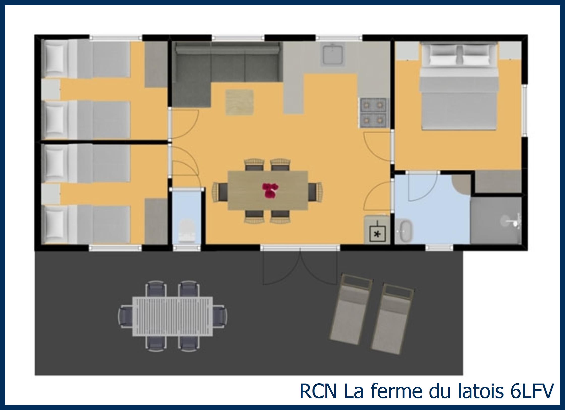 Mobile home huitre 6LFV at La Ferme du Latois