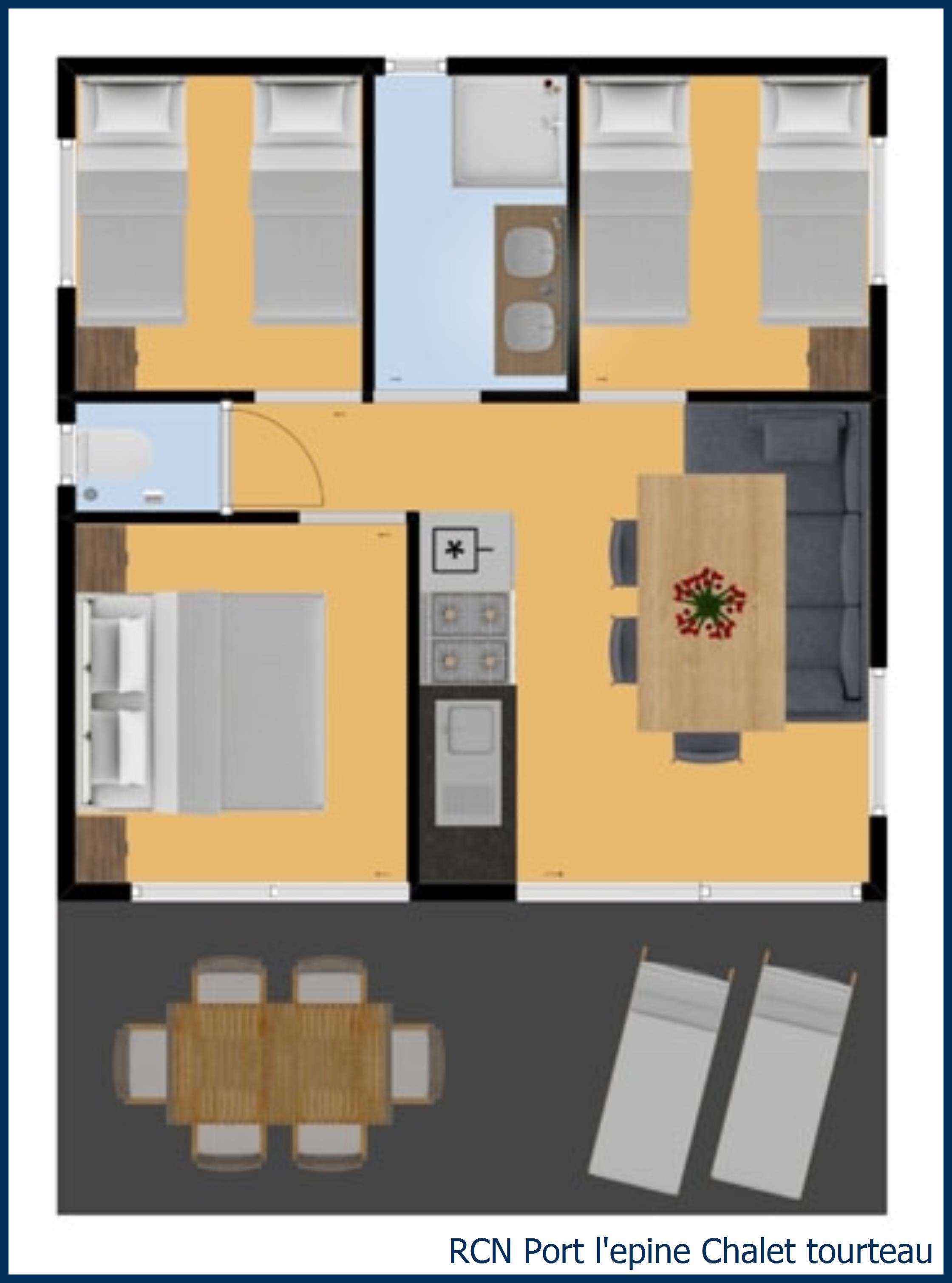 Chalet tourteau at Port l'Epine