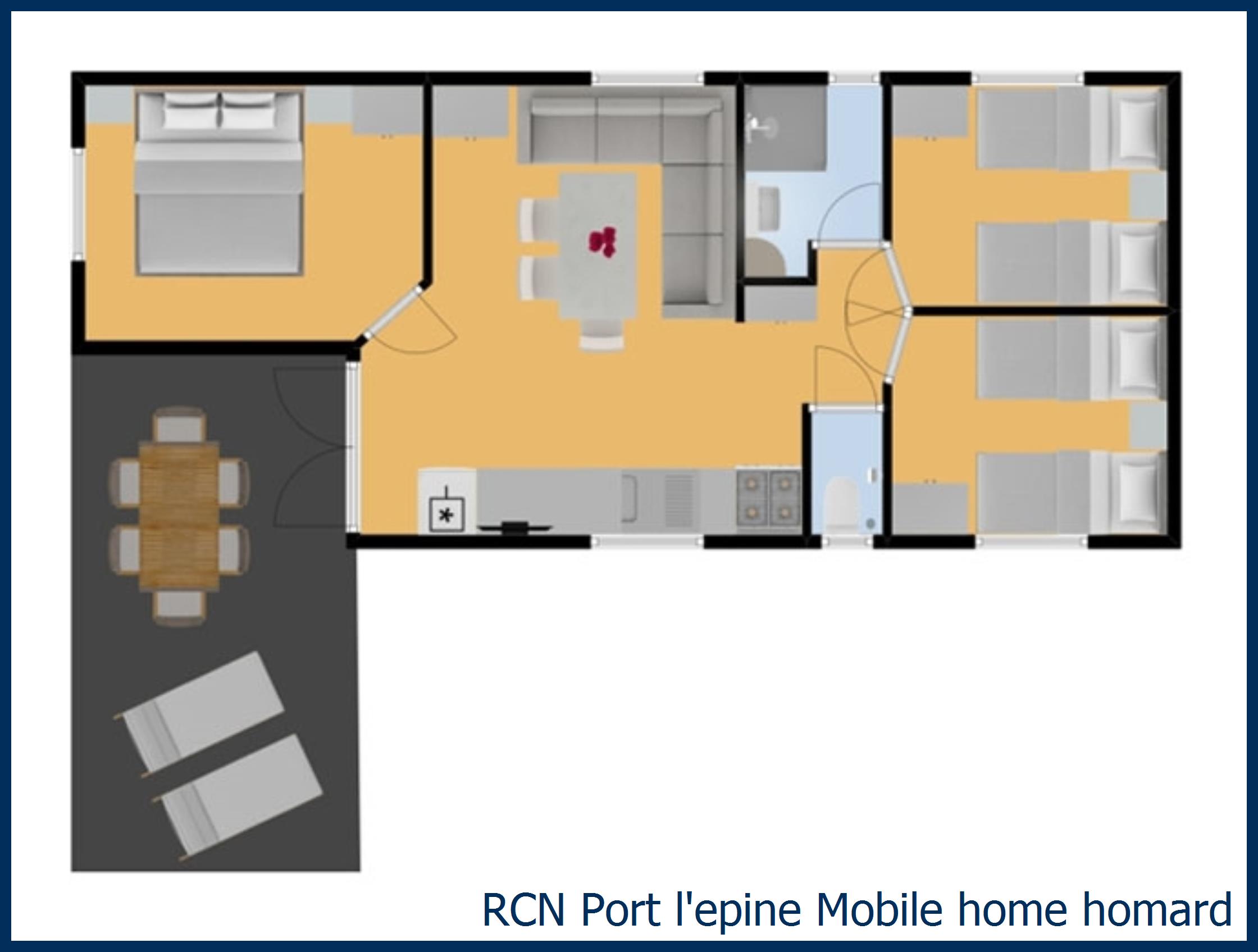 Childrens mobile home Mobile home homard at Port l'Epine