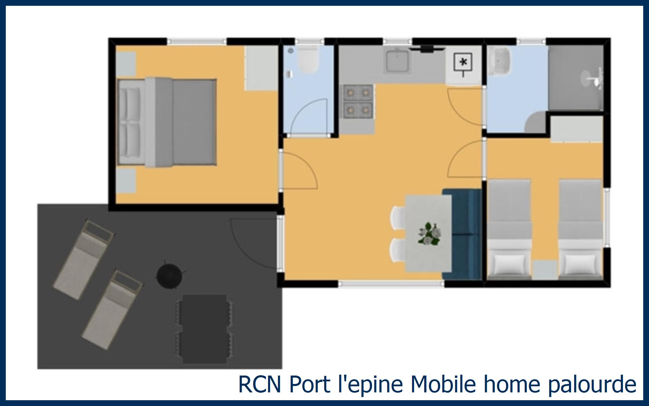 Childrens mobile home Mobile home palourde at Port l'Epine