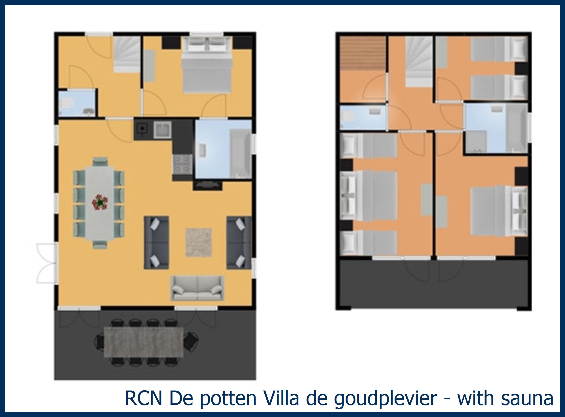 Cottage Villa de Goudplevier - with sauna at De Potten