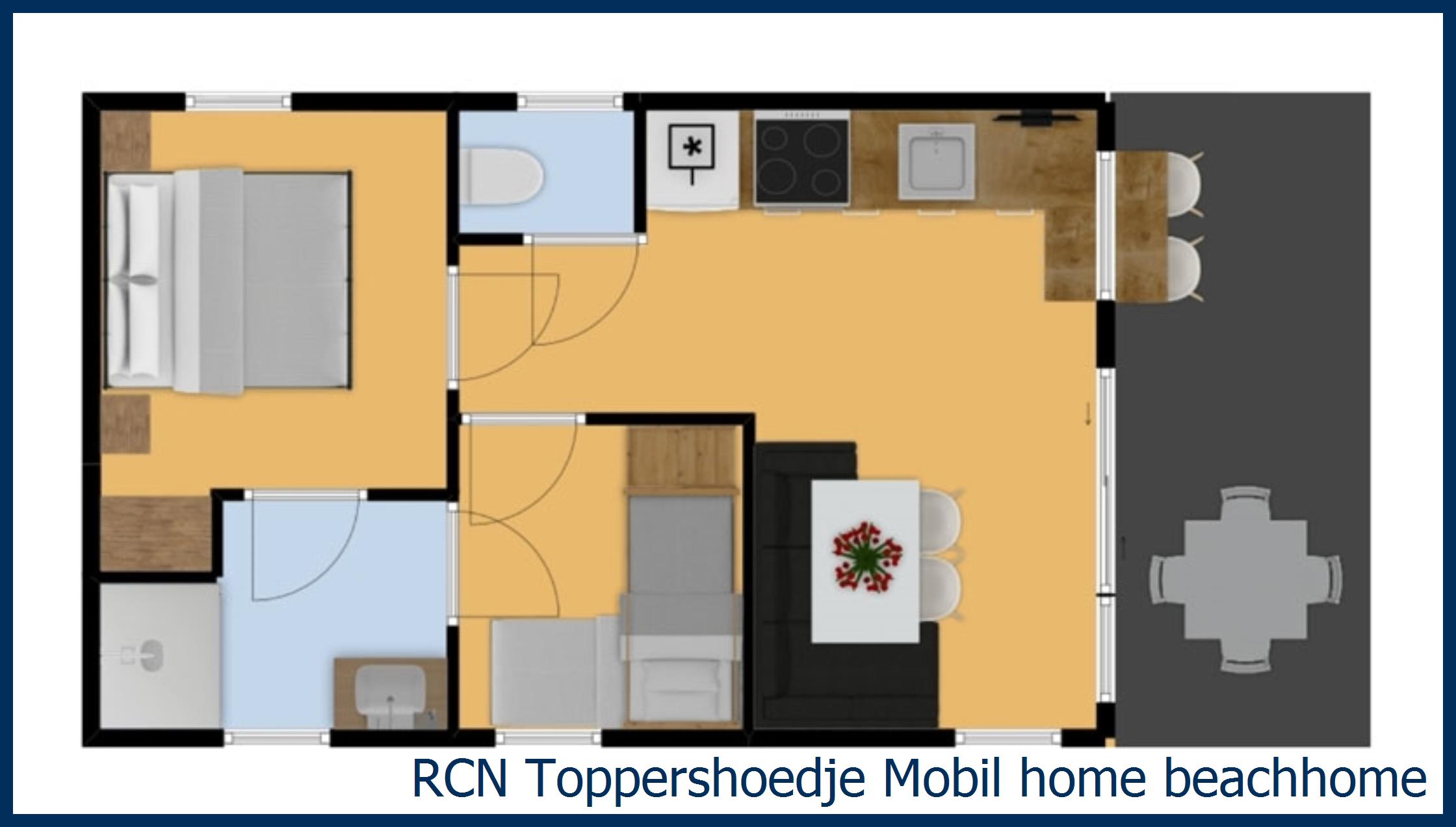 Childrens mobile home Mobil home Beachhome at Toppershoedje