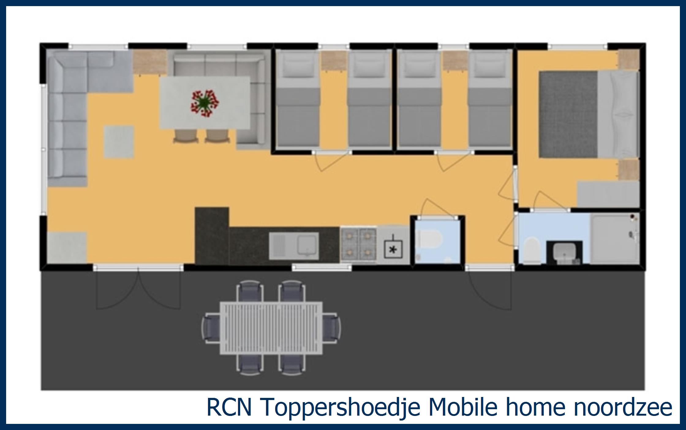 Childrens mobile home Mobile home Noordzee at Toppershoedje