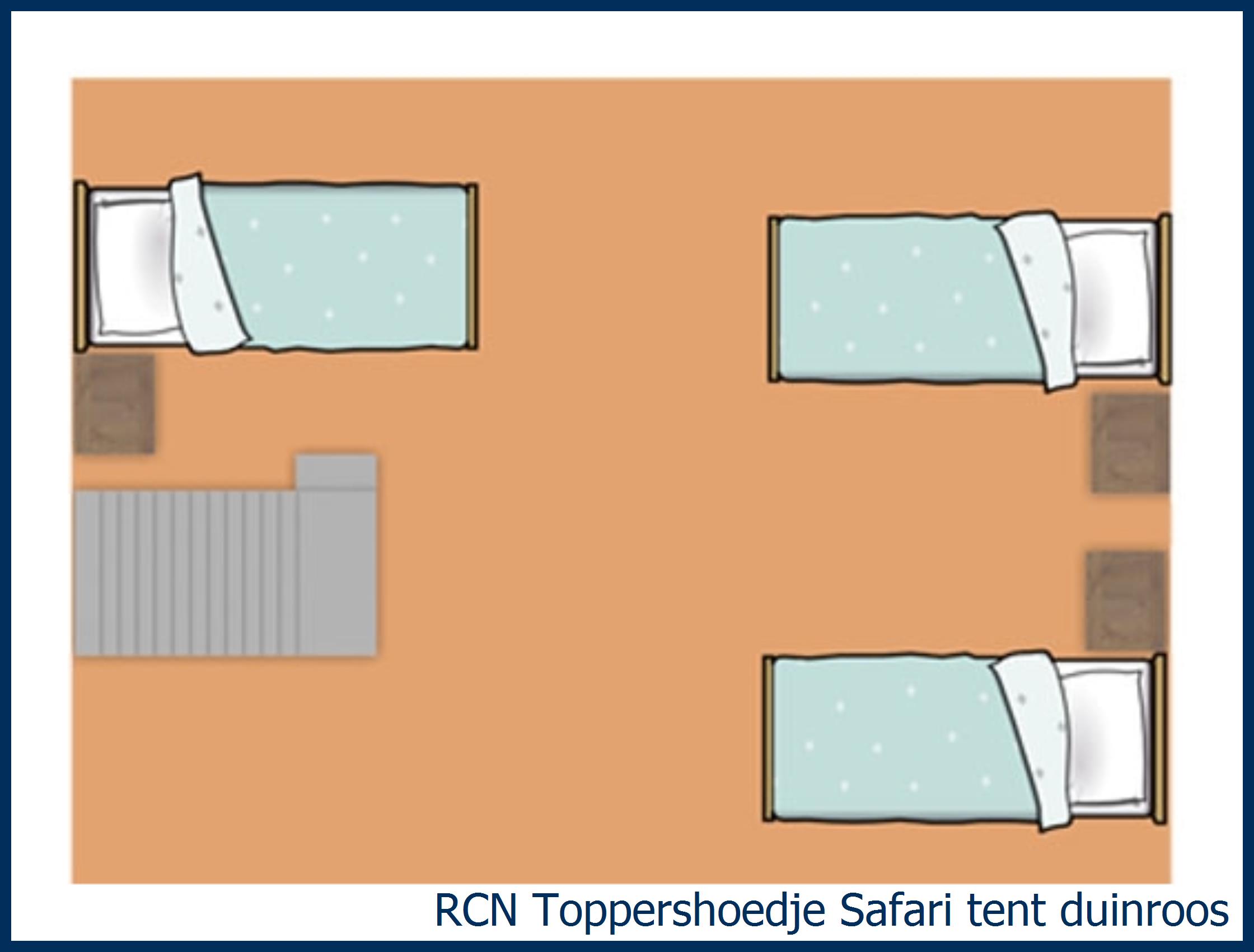 Safari tent lodge Laurier Safari tent Duinroos at Toppershoedje