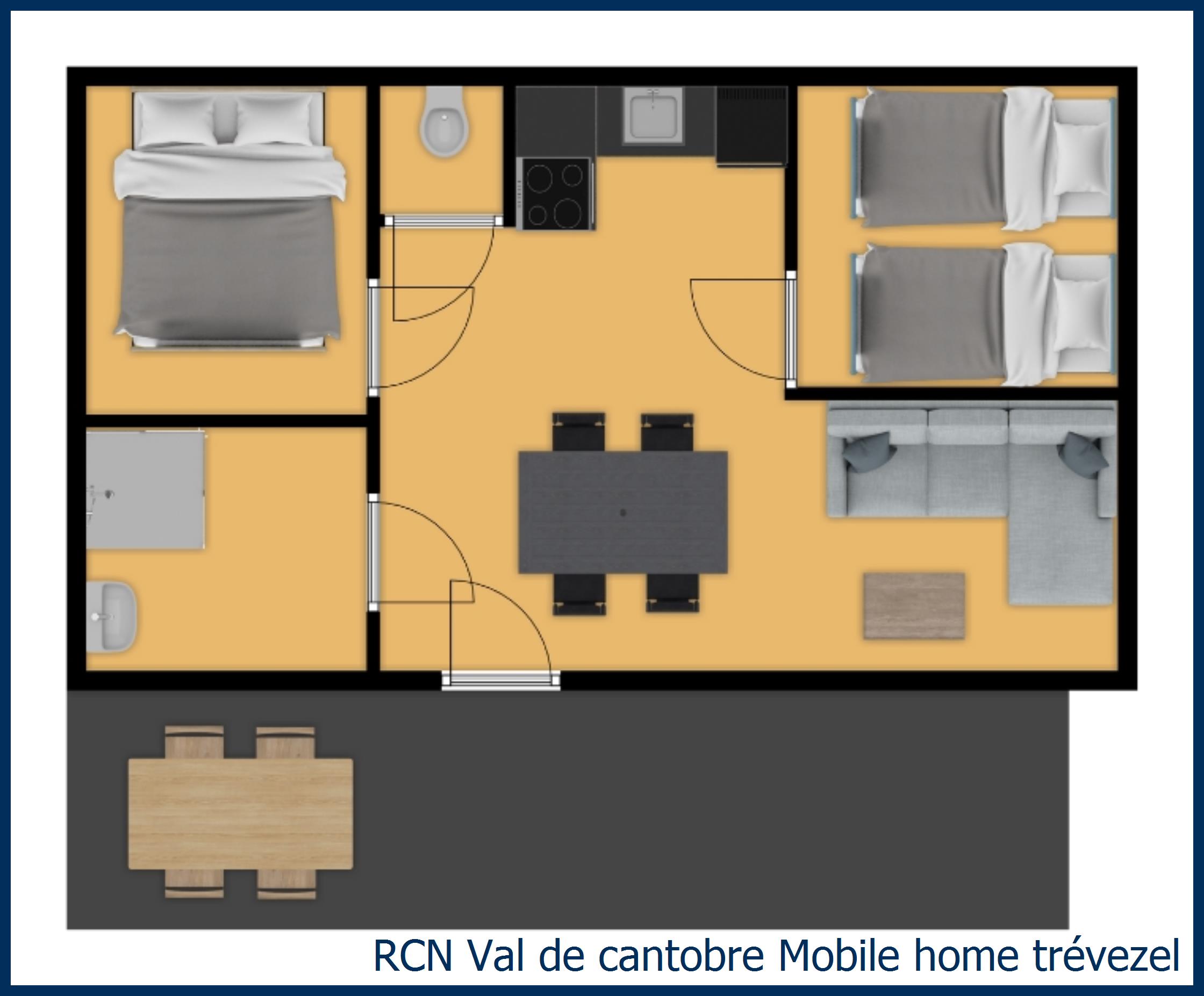 Childrens mobile home Mobile home trévezel at Val de Cantobre