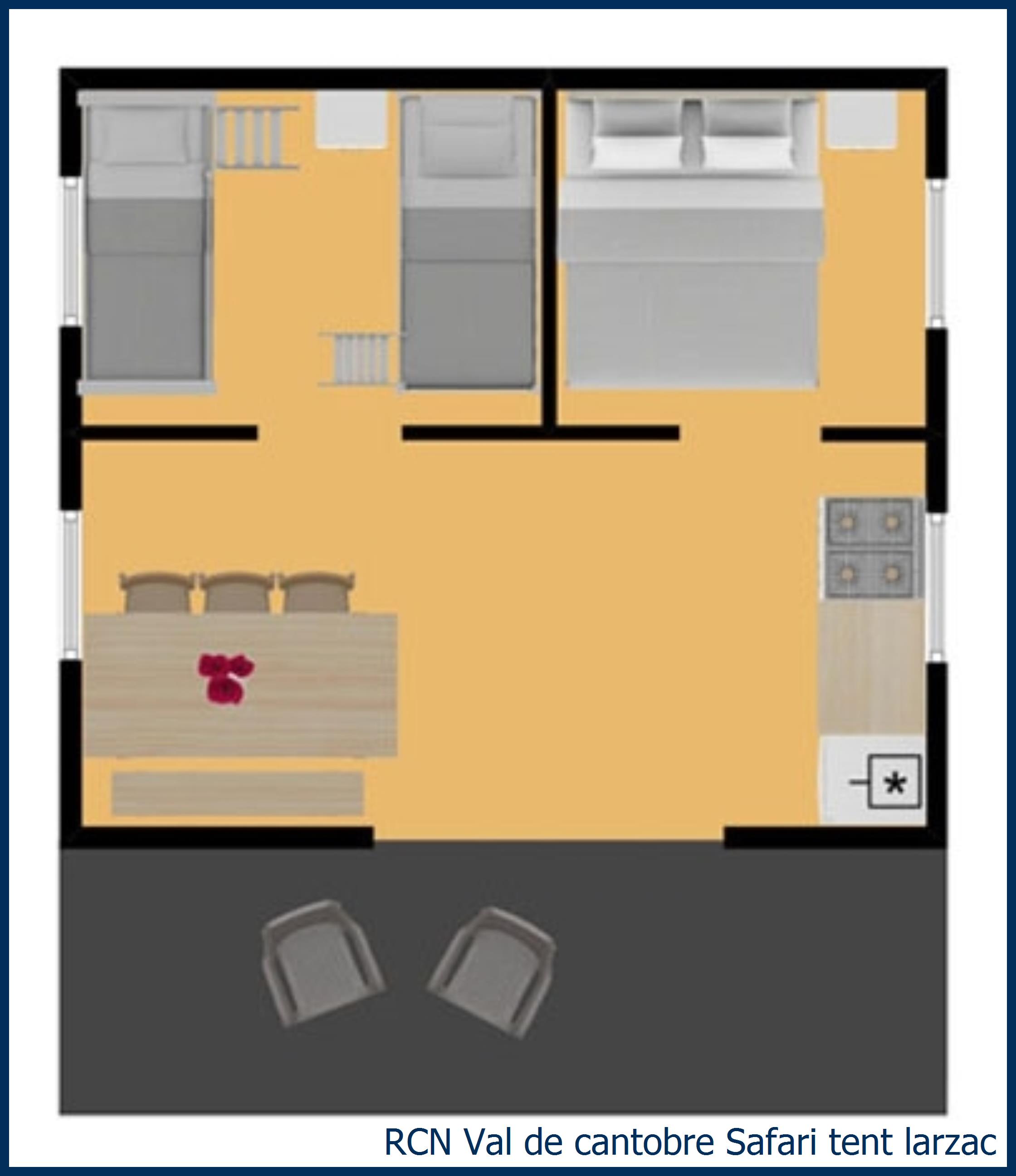 Safari tent lodge Laurier Safari tent Larzac at Val de Cantobre