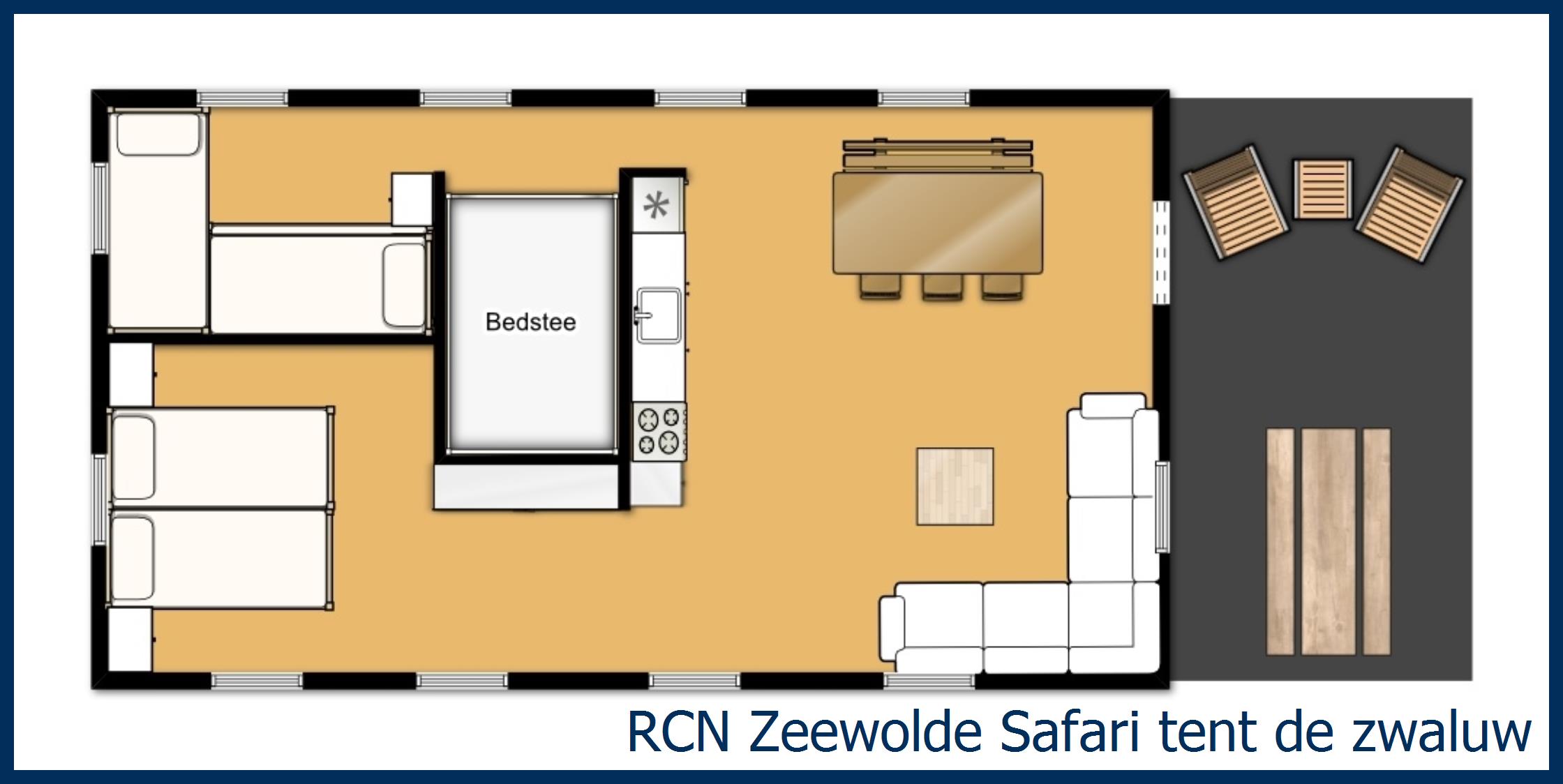 Safari tent lodge Laurier Safari tent de Zwaluw at Zeewolde