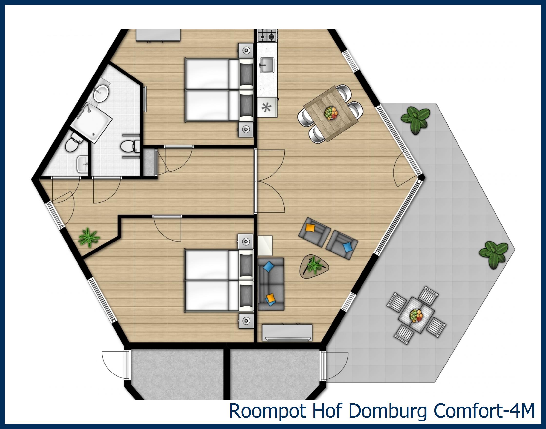 Bungalow Comfort-4M at Hof Domburg