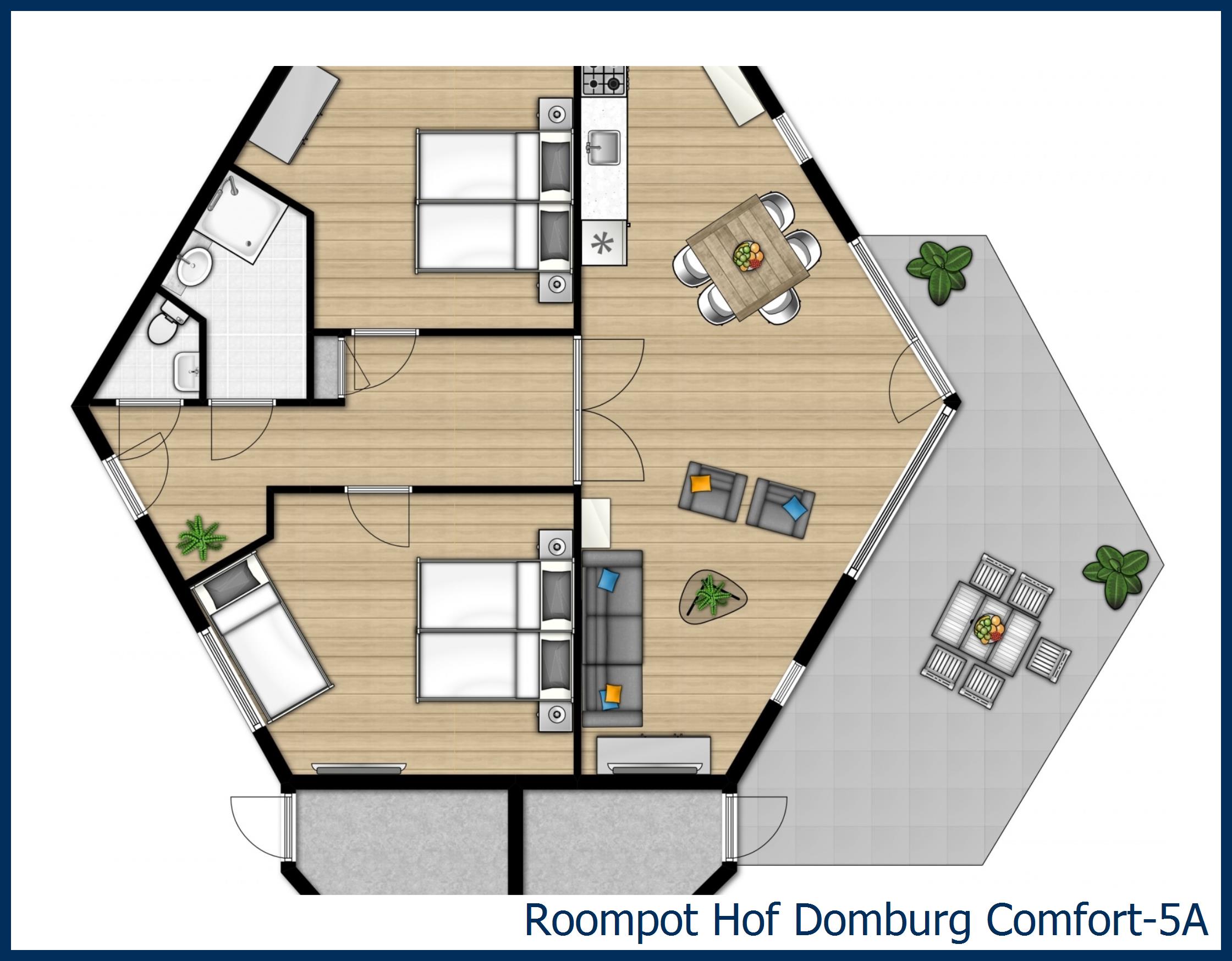 Bungalow Comfort-5A at Hof Domburg