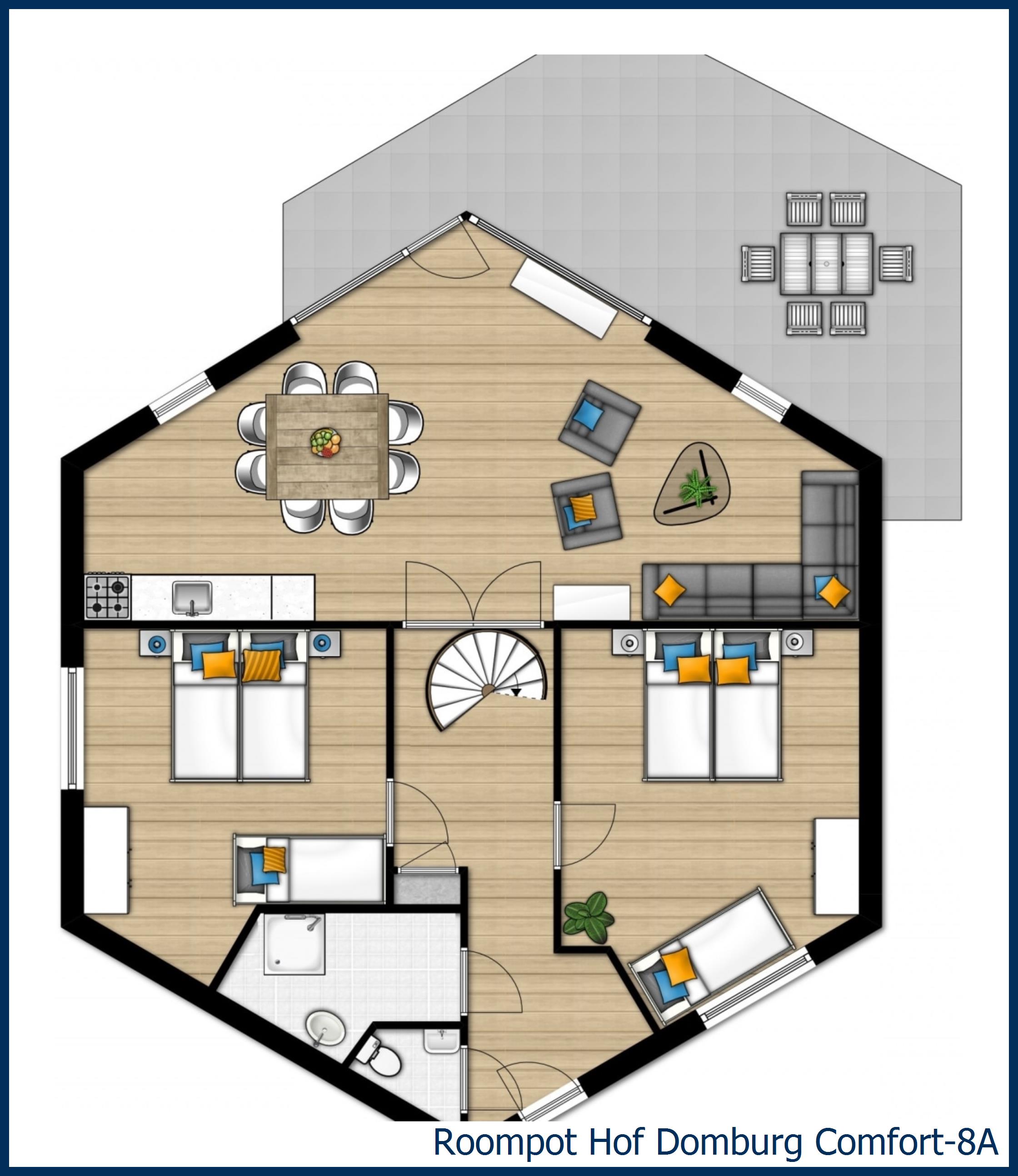 Bungalow Comfort-8A at Hof Domburg