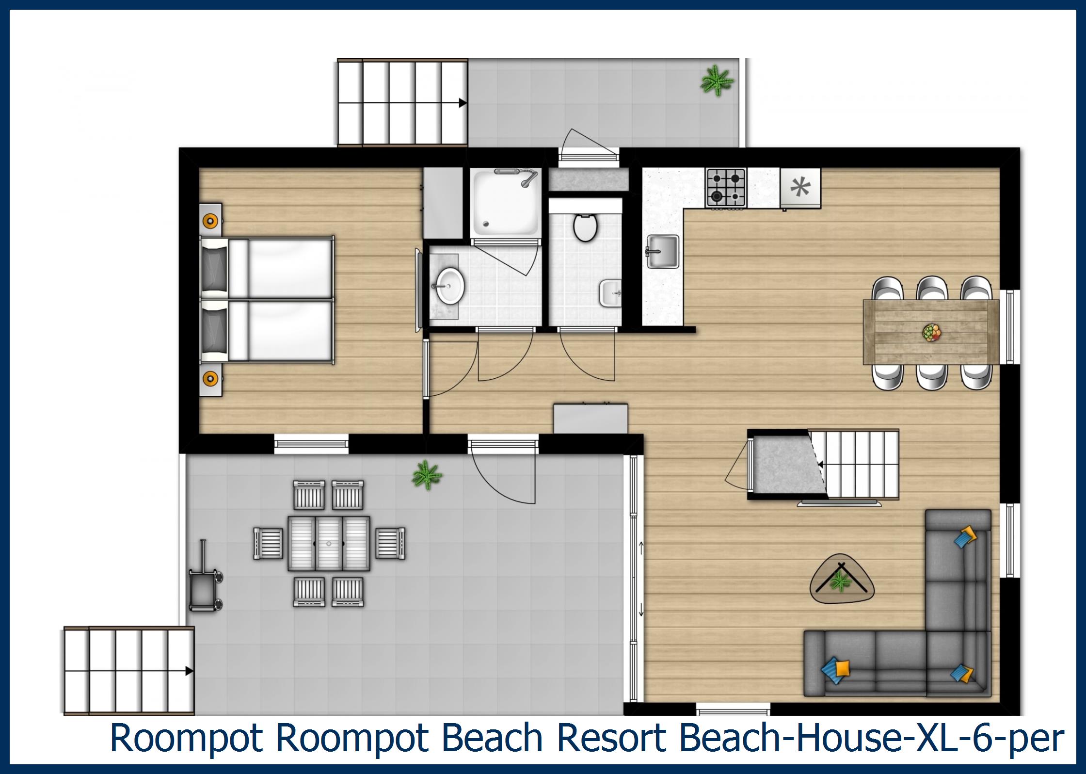 Beach House Beach-House-XL-6-pers at Beach Resort