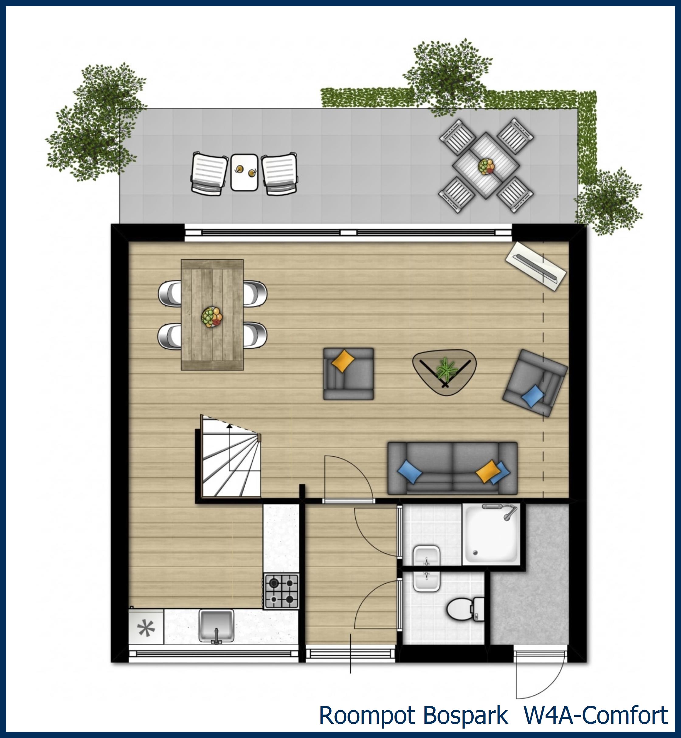 Bungalow W4A-Comfort at Bospark 't Wolfsven
