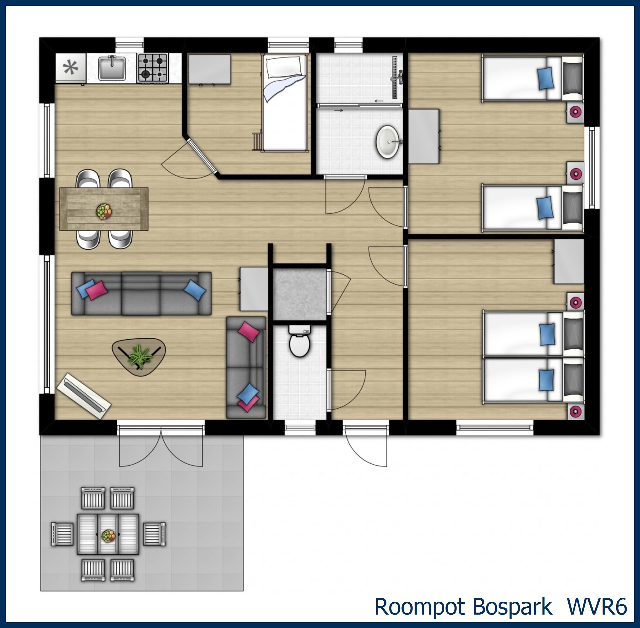 Chalet WVR6 at Bospark 't Wolfsven