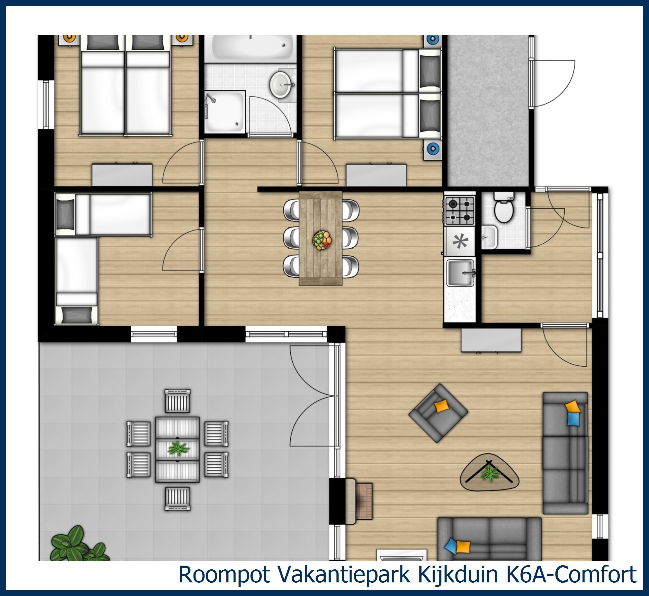 Bungalow K6A-Comfort at Kijkduin