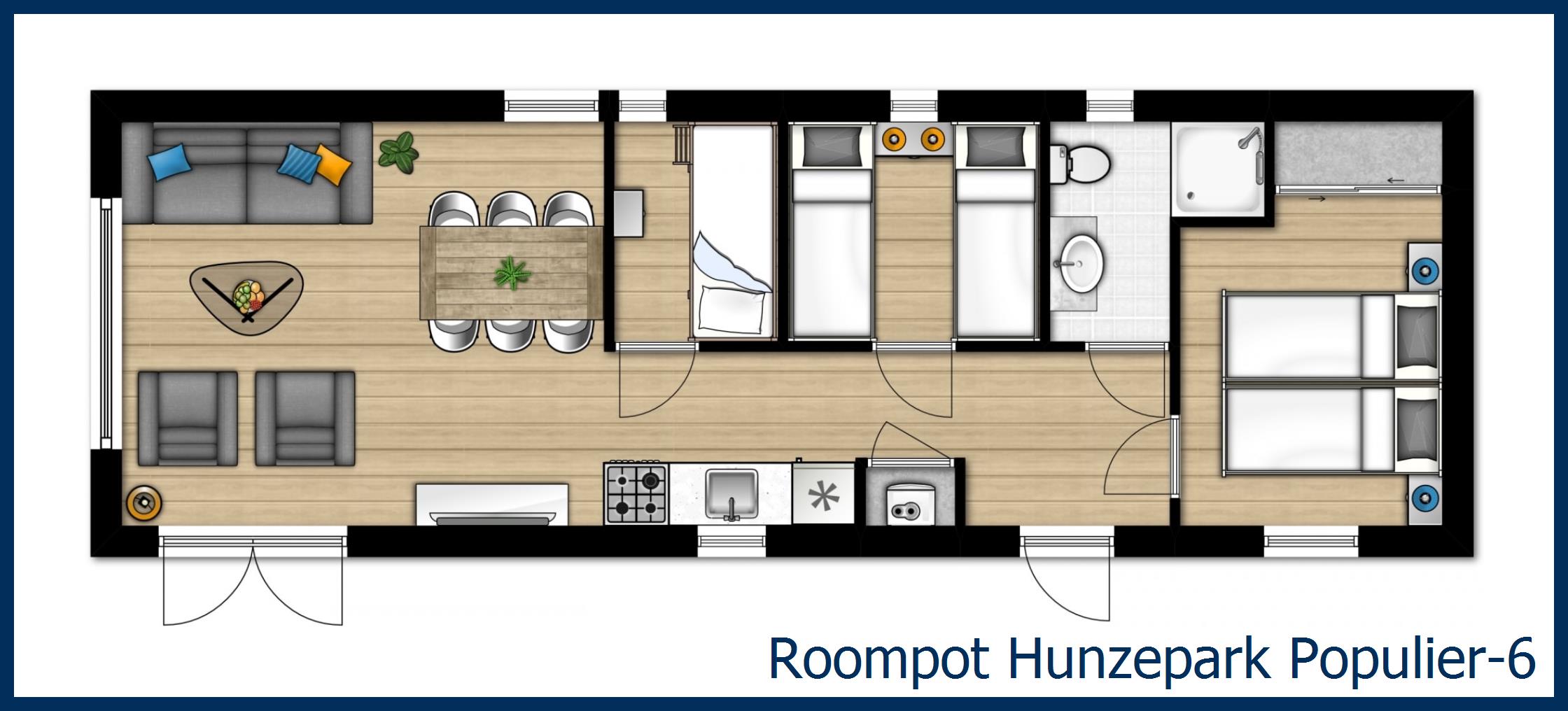 Chalet Populier-6 at Hunzepark
